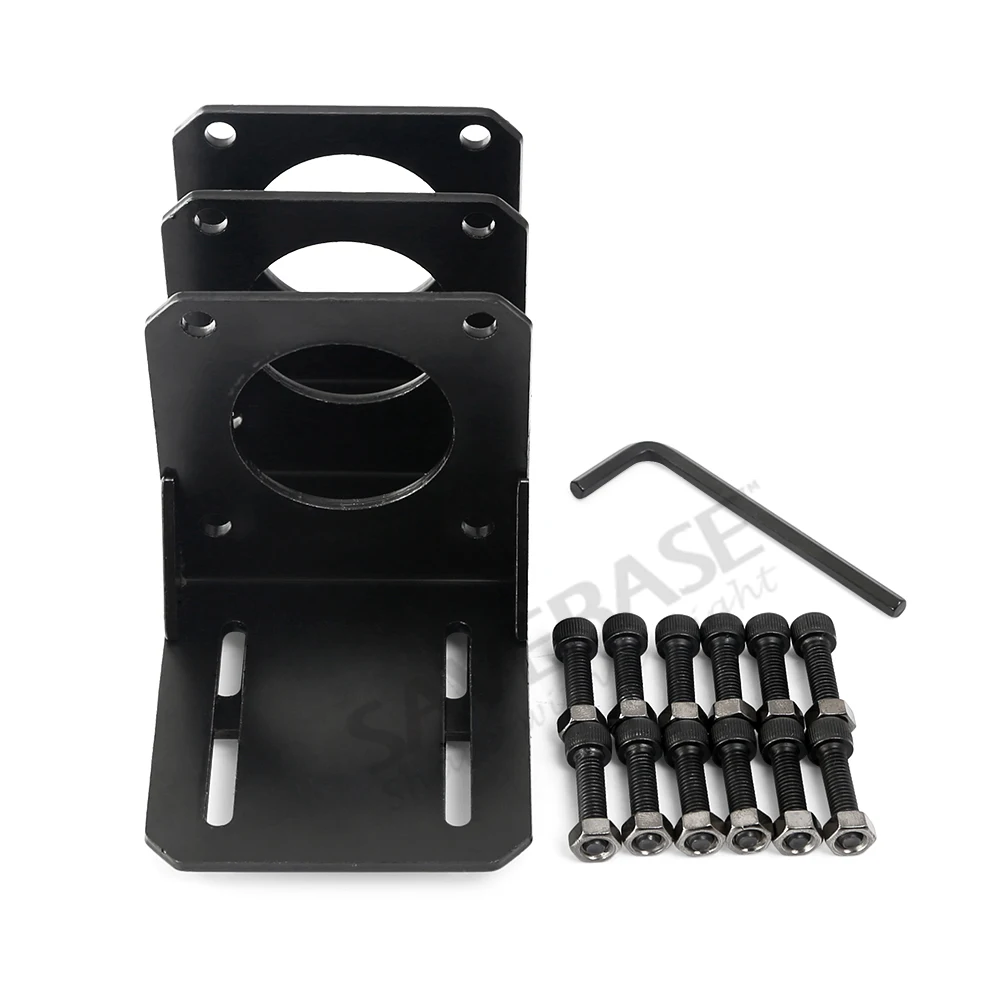 

3pcs L Type Stepper Motor Mounting Bracket Holder With M5 Screws for CNC Nema23 Standard Gear/Servo Stepper Motor