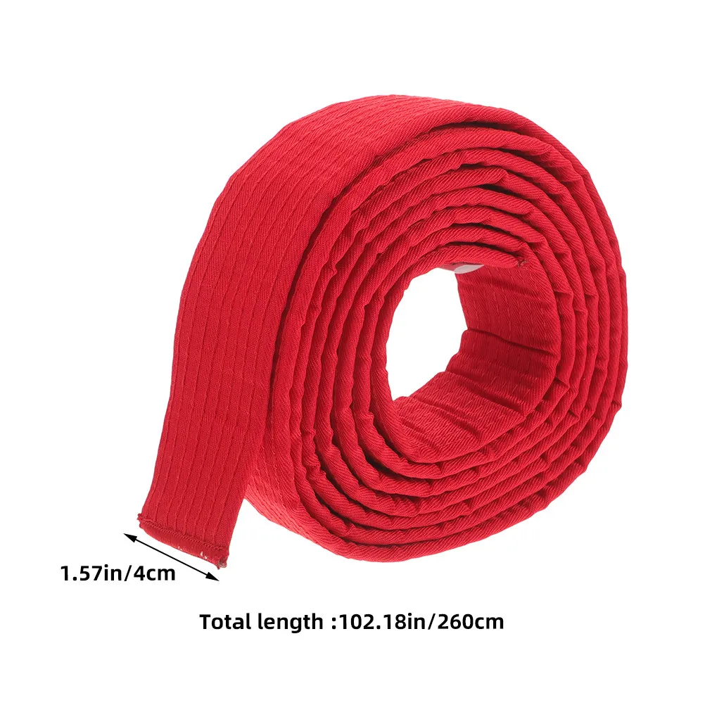 Taekwondo Belt Adjustable Red Martial Arts Training Competition Belt for Karate and Kickboxing