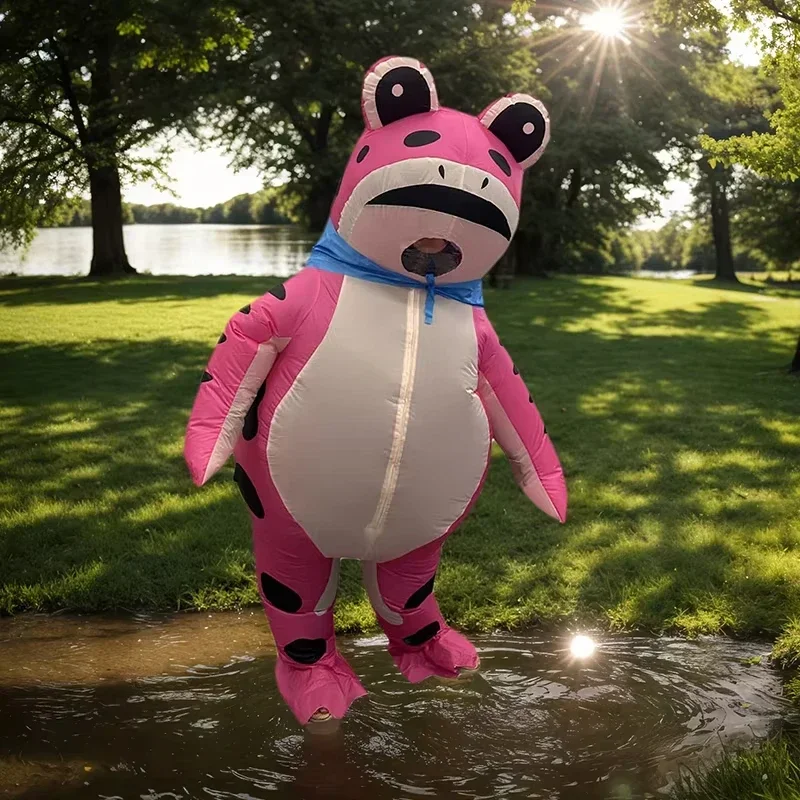 مجردة الكرتون نفخ الضفدع كروسدرسر زي عطلة أداء حفلة زي للجنسين نفخ الضفدع كروسدرسر مجموعة