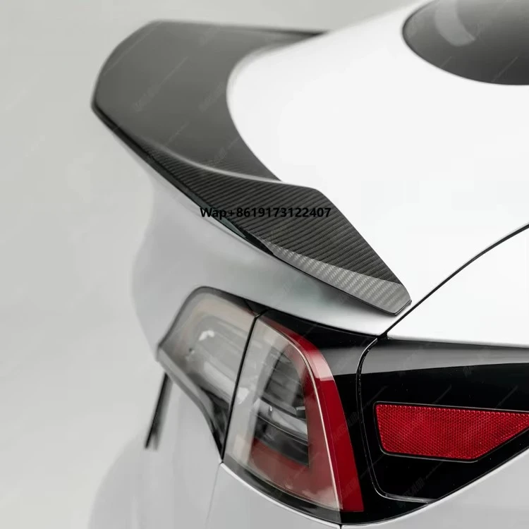 

Задний спойлер V-образного стиля из настоящего сухого углеродного волокна для модели 3, аэродинамический комплект кузова для тюнинга автомобиля