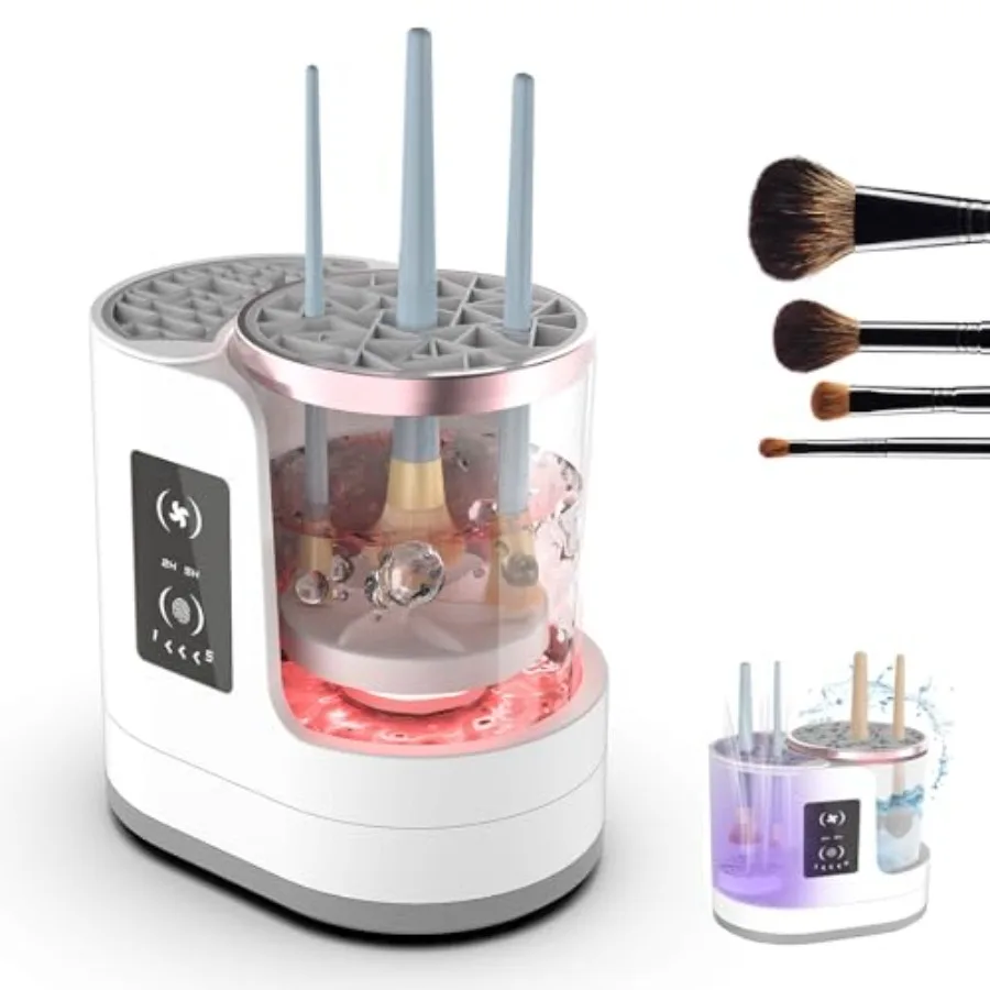 

3 IN 1 Electric Makeup Brush Cleaner Electric Cleaning and Quick Drying Makeup Brushes for Lazy Families Automatic Makeup Brush