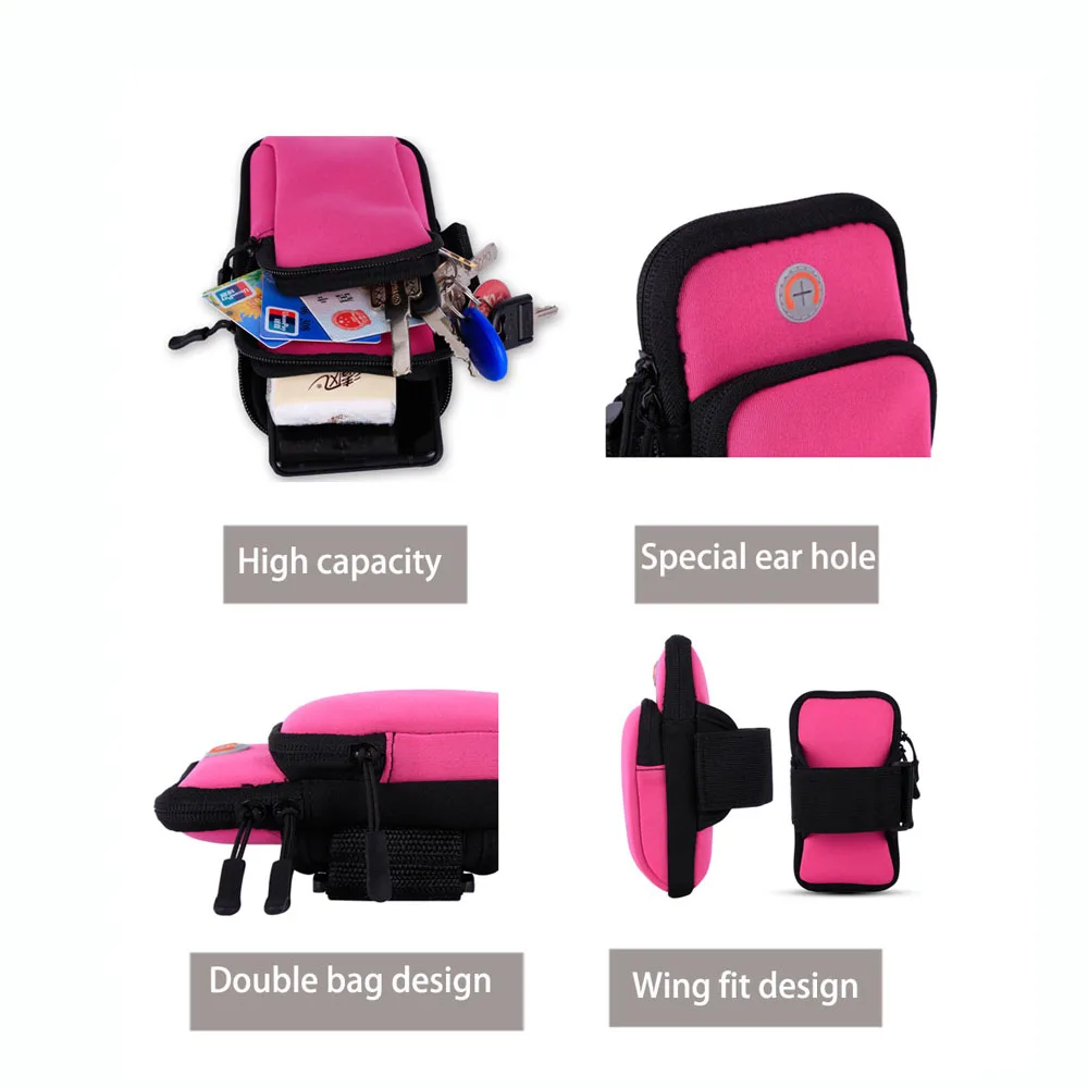 Universal Armband Bags Holder Outdoor Sport Arm Pouch Phone Bag For Phone On Hand Sports Running Armband Bag Case waterproof Bag