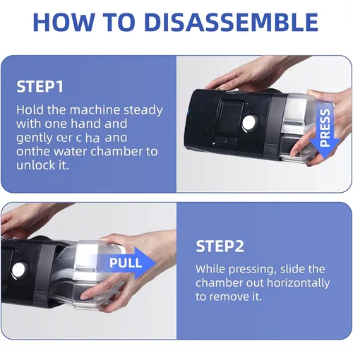 Imagen 2 del producto A74E-bañera de agua humidificador para CPAP Airsense 10 /Aircurve 10 CPAP accesorio humidificador tanque de agua