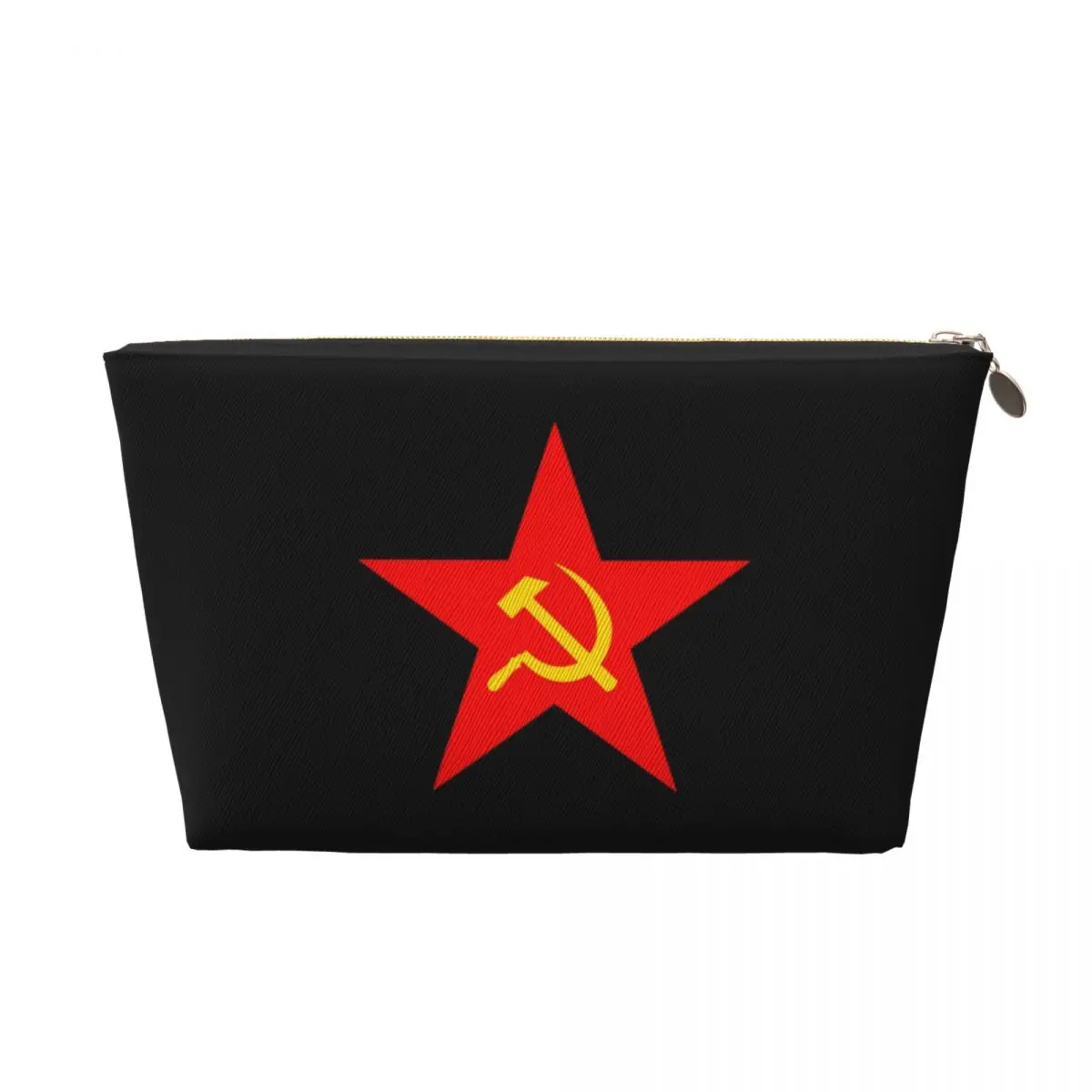 Custom Hammer Sickle Red Star Communist Star Toiletry Bag USSR CCCP Communism Makeup Cosmetic Organizer Ladies Beauty Storage