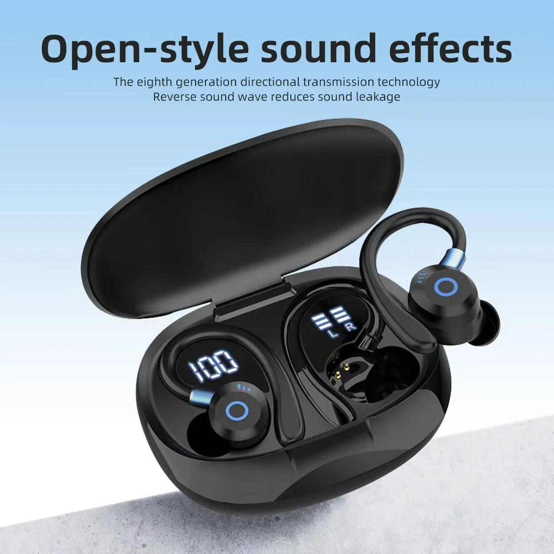 TWS Bluetooth Headphones, Dual Microphones, ENC Noise Cancellation, Touch Volume Control, Ultra-Long Battery Life