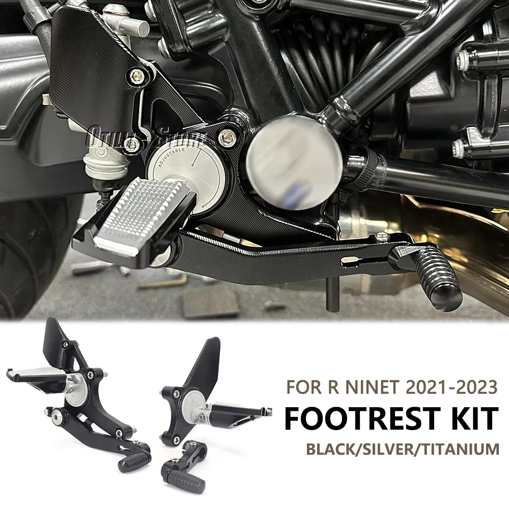 

For BMW R NINE T R9T RNINET RnineT 2021 2022 2023 Front Foot Peg Pedal Bracket Motorcycle Accessories CNC Footrest Rearsets Kit