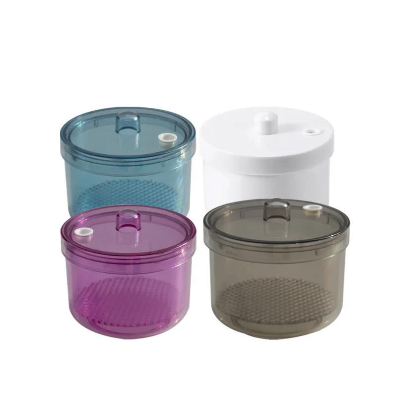 

1pc Color denture box with lid, filter cleaning box, denture storage box, portable leak proof braces storage box