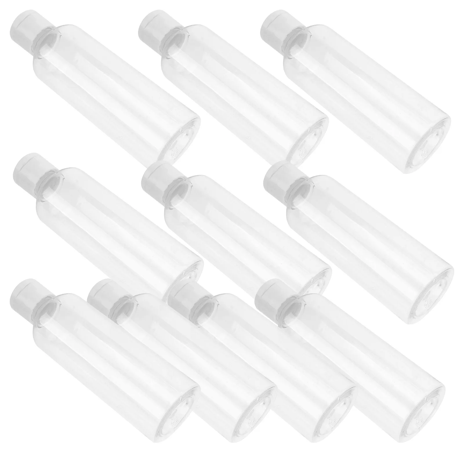 

10Pcs 100Ml Lightweight Airline Approved Plastic Travel Bottles for Cosmetics Empty Refillable Lotion Containers Separeted Empty
