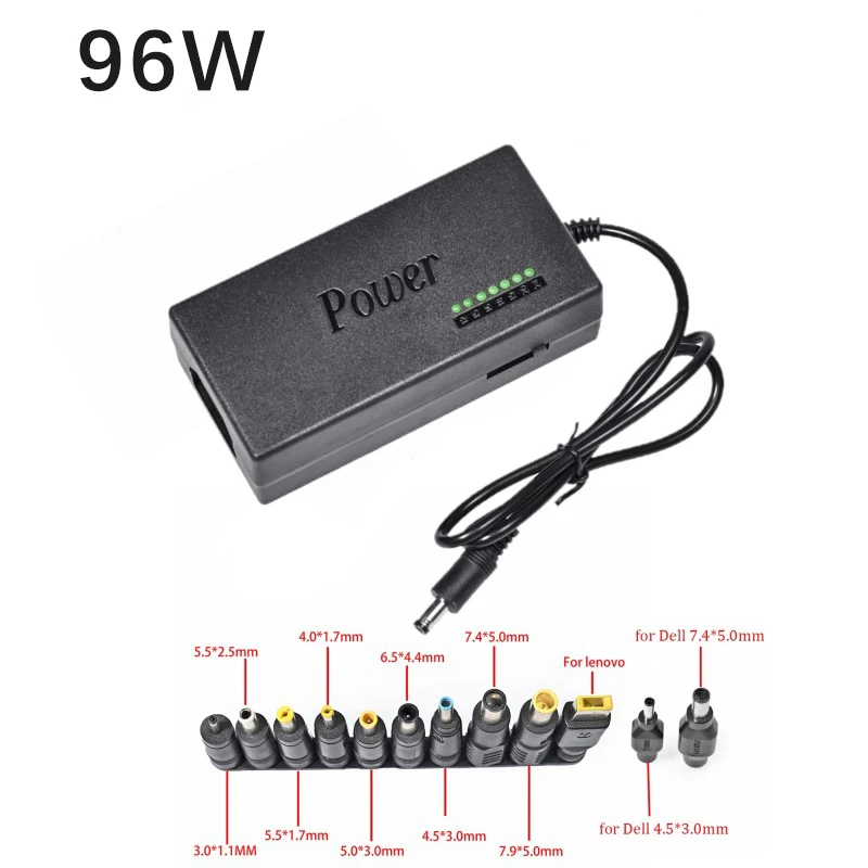 DC 12V/15V/16V/18V/19V/20V/24V 4A 5A 96W 100W Laptop AC Universal Power Adapter Charger for ASUS DELL Lenovo Sony Toshiba Laptop