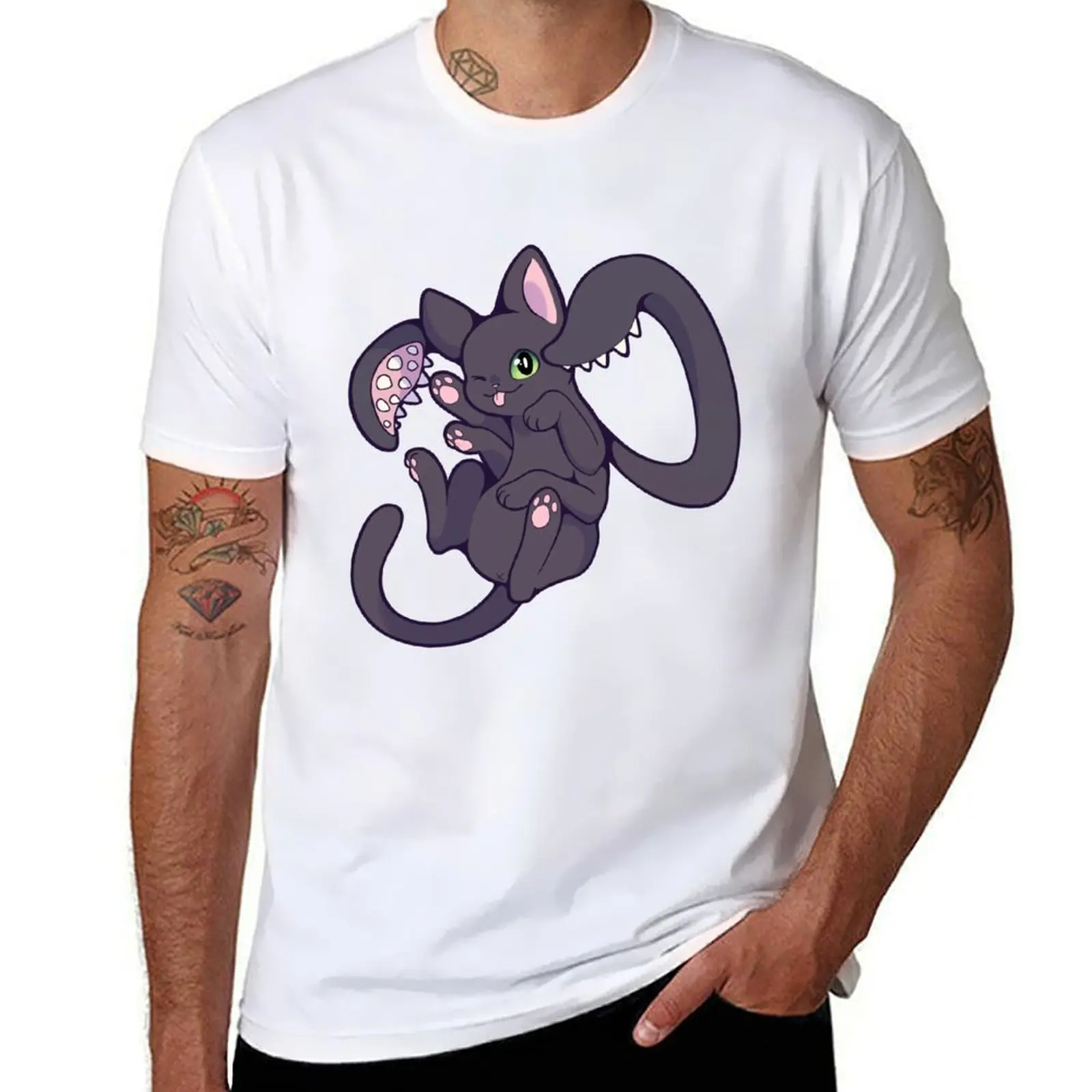 

Displacer Beast - Style 3 (white) T-Shirt man t shirt cotton high quality t shirts with prints cotton t shirt man T-Shirt