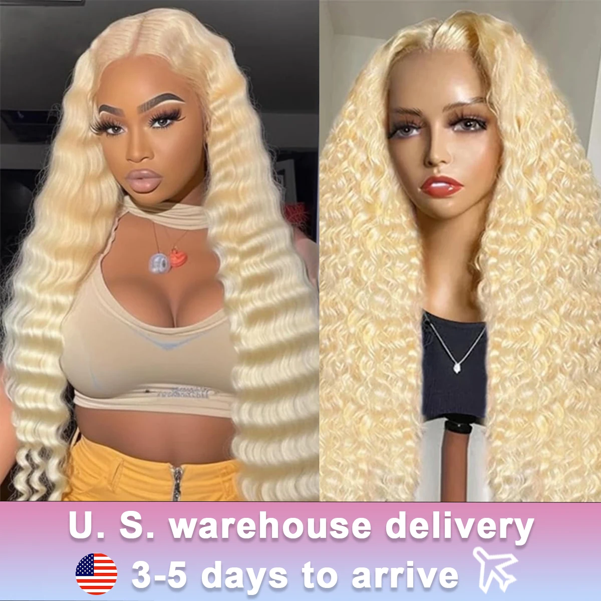 613 Blonde Glueless FrontaCurly Lace Front Wigs 13x4 Deep Curly Human Hair Wigs Fall Colored 13x6 HD Deep Wave Lace Frontal Wigs