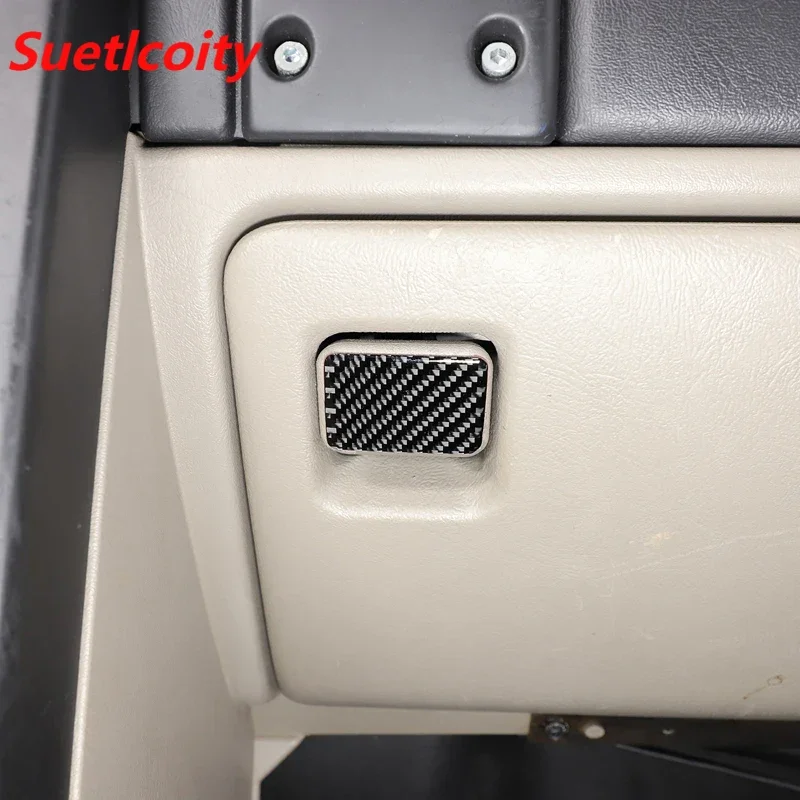 

Suetlcoity For Hummer H2 2003-07 Soft Carbon Fiber Car Passenger Grocery Box Switch Decoration Sticker Interior Car Accessories