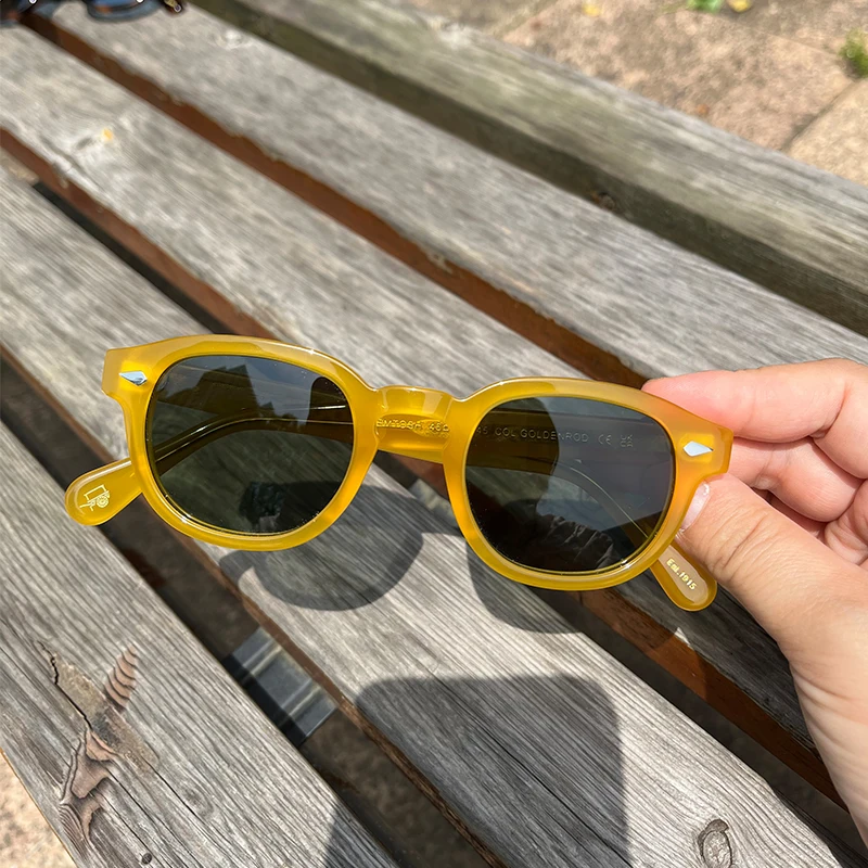 

Sunglasses Man Johnny Depp Sun Glasses Woman Luxury Brand Design Vintage Acetate UV400 Driver Shade Lemtosh Polarized Goggles