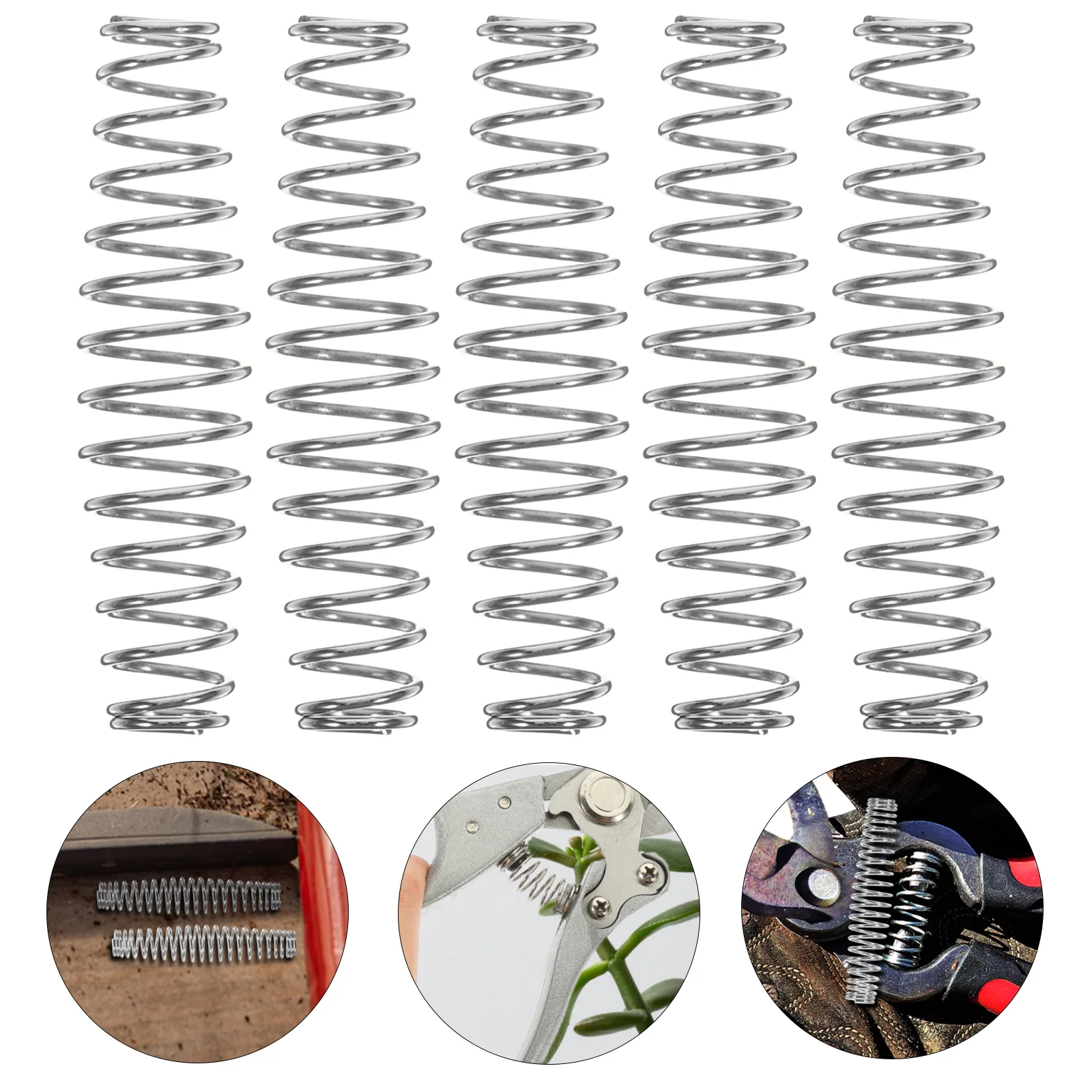 

12 Pcs Garden Shears Spring Pruners Trimmer Component Stainless Steel Gardening Hand Springs