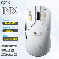 Inphic INX Wireless 8K Gaming Mouse Wired 1K Ultralight Office Mouse 26000DPI PAW3395 Chip Macro Programming Wireless Mouse