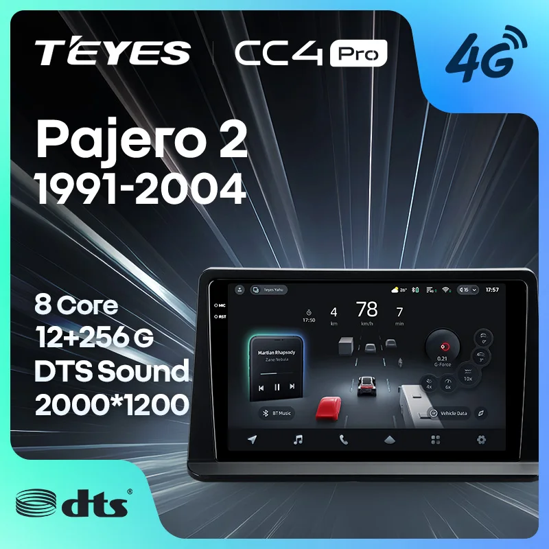 

TEYES CC4 PRO For Mitsubishi Pajero 2 V30 V40 V20 1991 - 2004 CarPlay Radio Stereo Car play Android Auto 2DIN Autoradio