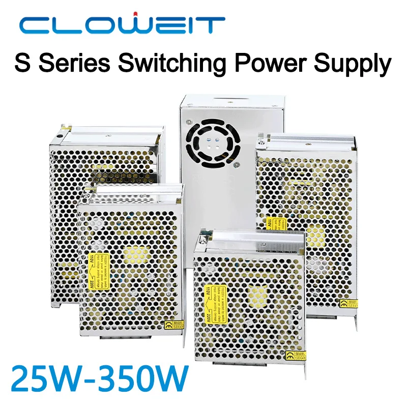 Cloweit S Switching Power Supply 220 RPM 5V 12V 24V 36V 48V DC Switching Power Supply Box Transformer