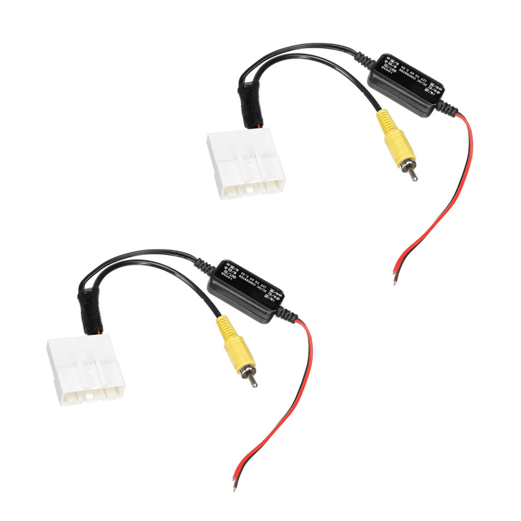 

2X 24 Pin Car Camera Adapter Connector Wire Reversing Camera to GPS Head Unit Cable for Toyota Kluger RAV4