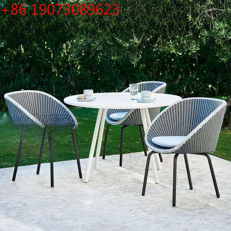 

Simple Leisure Garden Rattan Chair With Coffee Table Outdoor