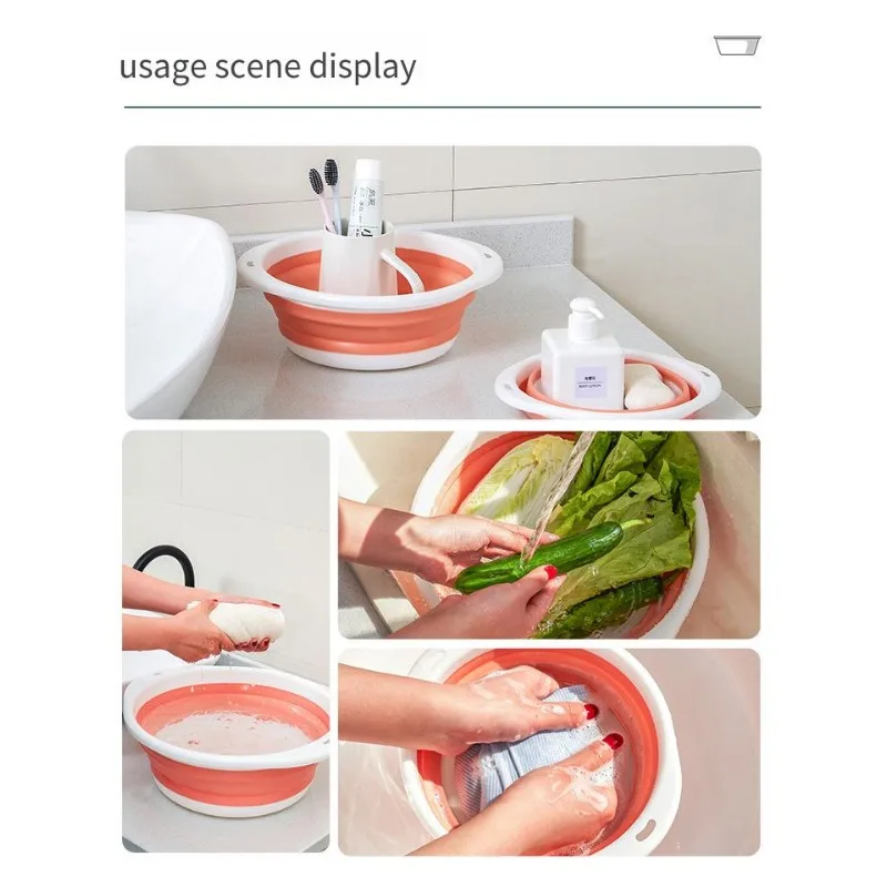 Lavabo pieghevole per il viso e i piedi del bambino Lavabo portatile per la casa Lavabo speciale per bambini per lavare i glutei e i piedi