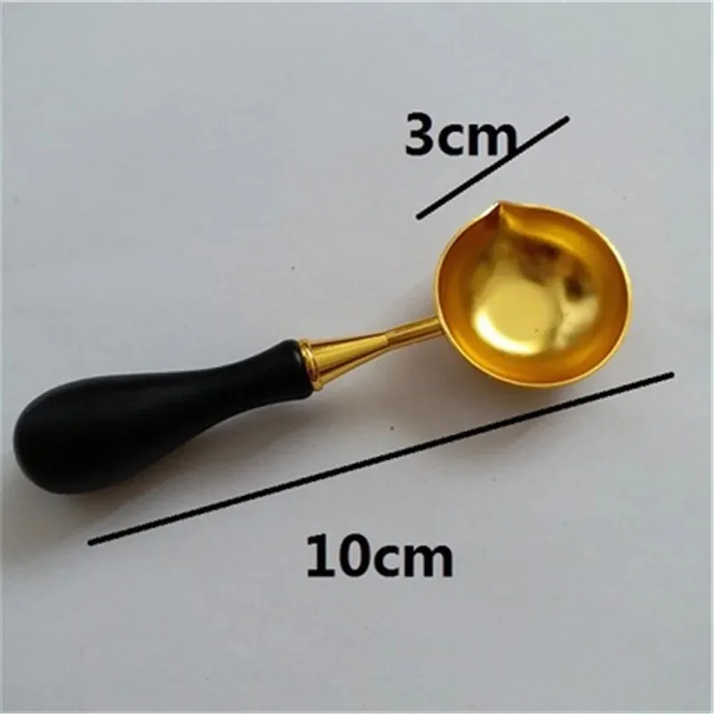 1 Pcs 10x3cm large Stamp Spoon Vintage Wax Sealing Spoon Melting Sealing Wax Stick Granule for Invitation Card Christmas spoon