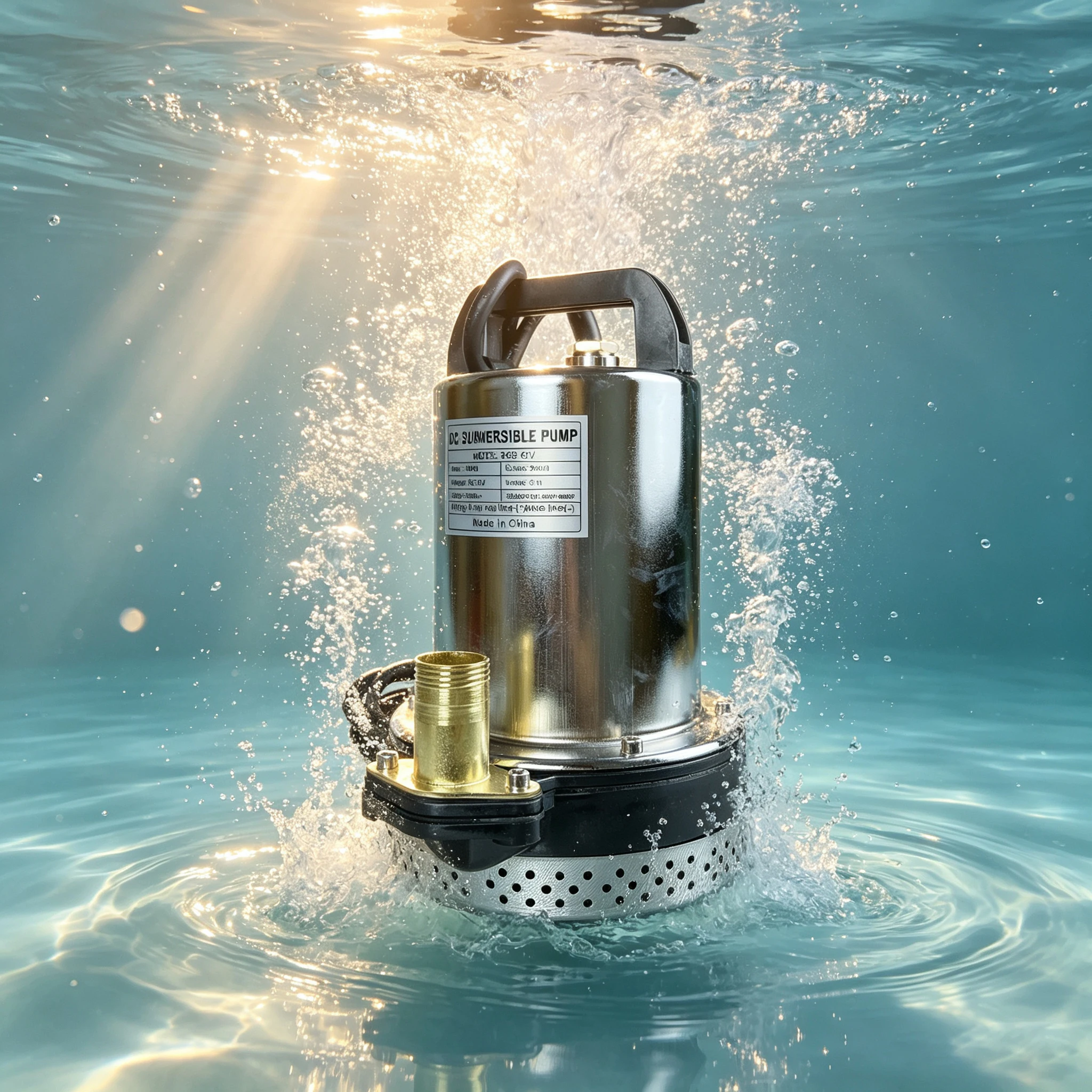 Submersible Pump Deep Well Water Pump  Garden Irrigation Solar Water Pumps Home Garden Supplies support Battery to Drive