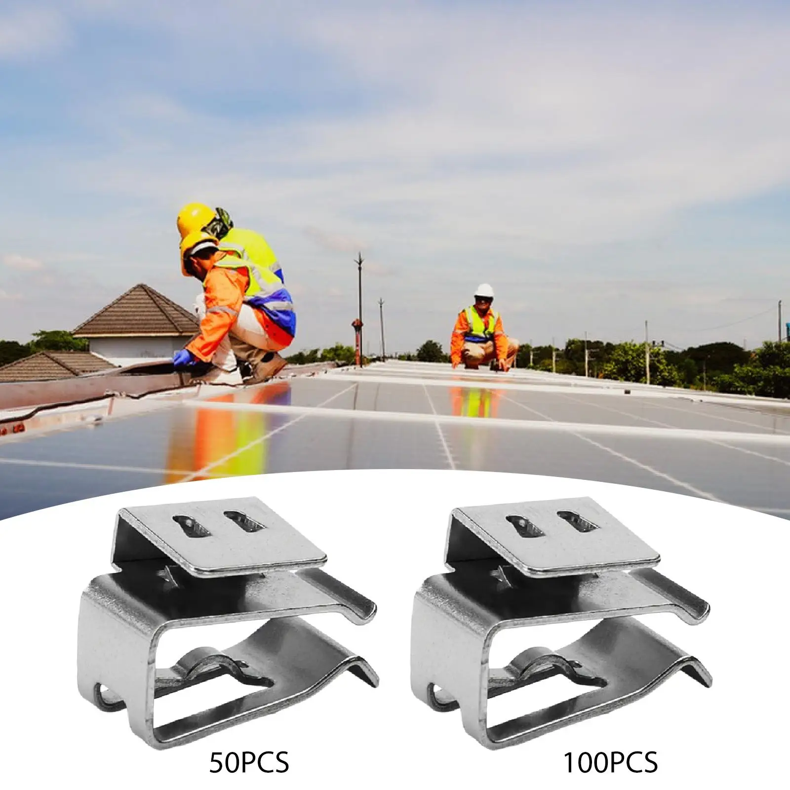 Solar Panel Wire Clips Easy Installation Secure Pv Cable Clamps 90-degree Double