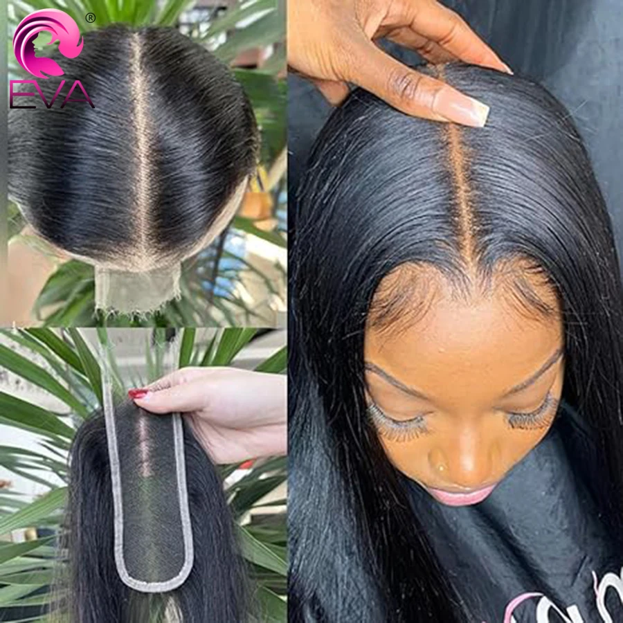 2x6 Deep Parting HD Lace Closure Only Melt Skin Straight Hair HD Lace Frontal Closures Pre Plucked Body Wave Human Hair Closure