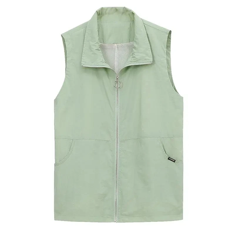 2024 Spring Summer Thin Vest Oversized 4XL Women Sleeveless Jackets Casual Sun Protection Waistcoat Loose Coat Chaleco Mujer