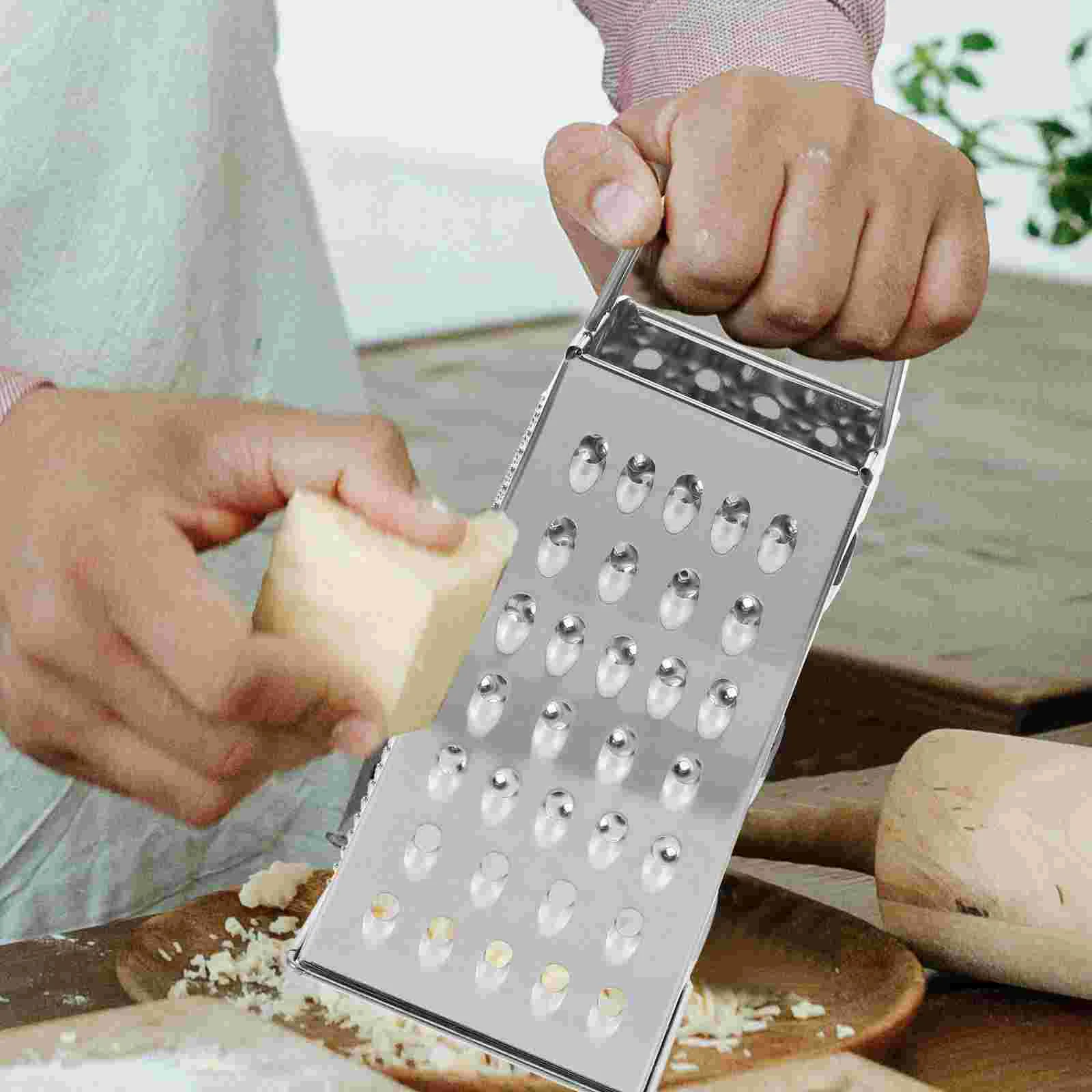 

Carrot Shredder Four-sided Grater Multi Function Chocolate Stainless Steel Cheese Silver Kitchen Graters