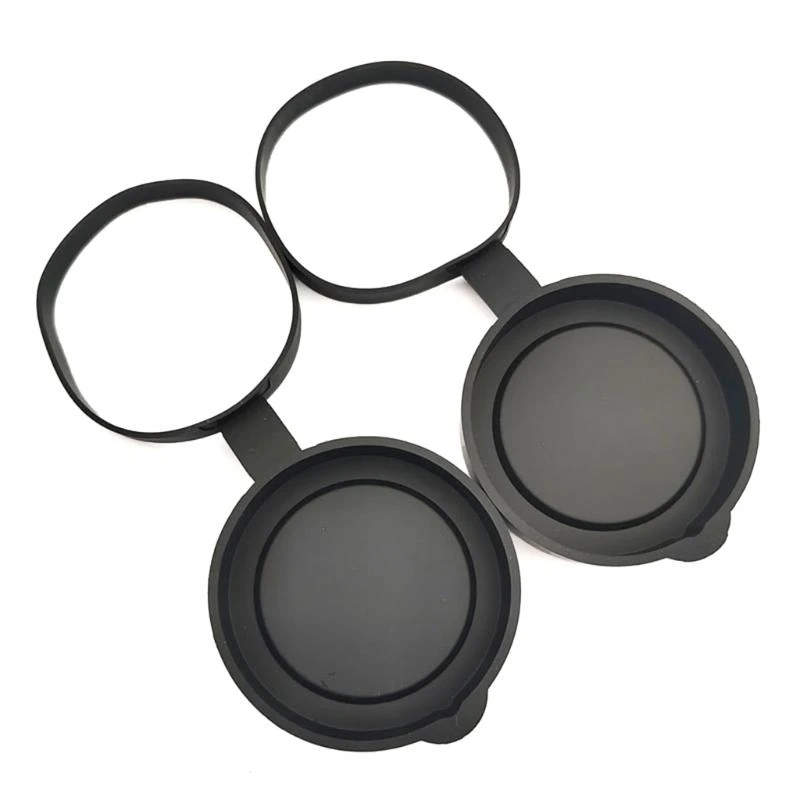 Binoculars Protective Rubber Objective Lens Caps 52mm-55mm/61mm-63mm Binocular Eyepiece Lens Cover Telescope Cover Lens Protect
