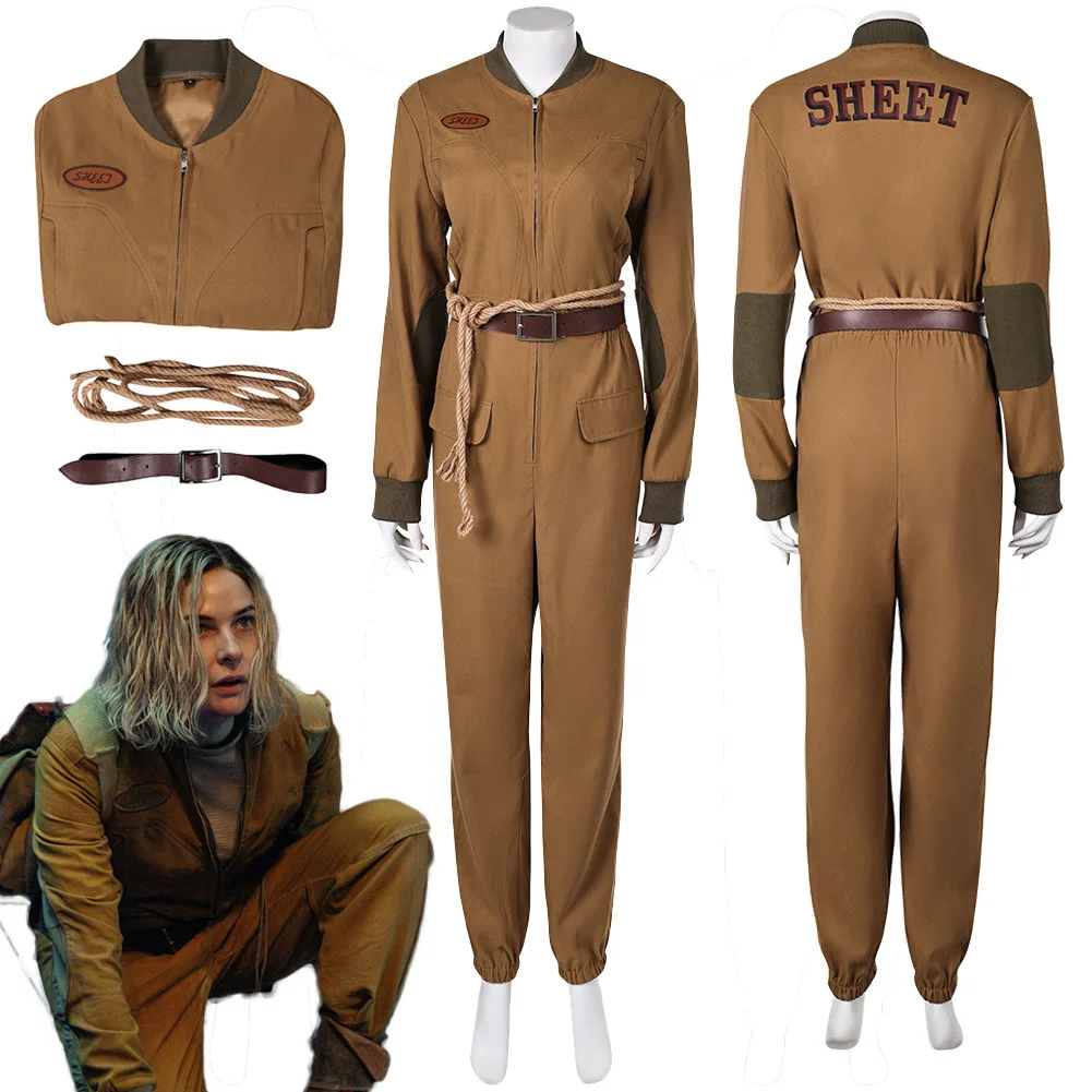 Juliette Nichols Cospaly Costume Jumpsuit Belt 2024 TV Silo 2 Roleplay Outfits Hallowmas Party Uniform Carnival Role Play Suits