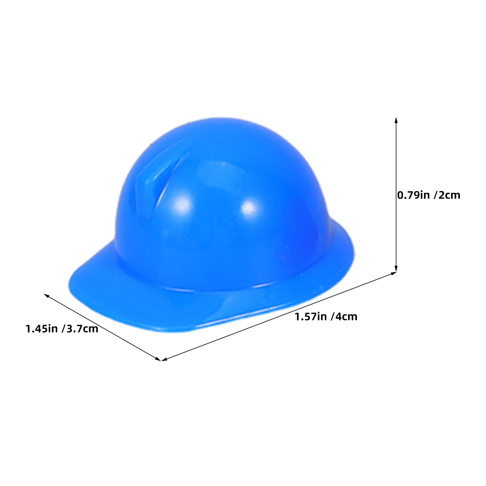 60Pcs Mini Safety Hat Plastic Construction Hard Hats for Party Decoration Bottle Toppers Craft Supplies Building Dress Up