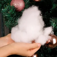 Christmas Fake Snow Cotton Like Artificial White Snow Fluffy Fiber Stuffing Snow Covering for Winter Christmas Tree Decoration 6