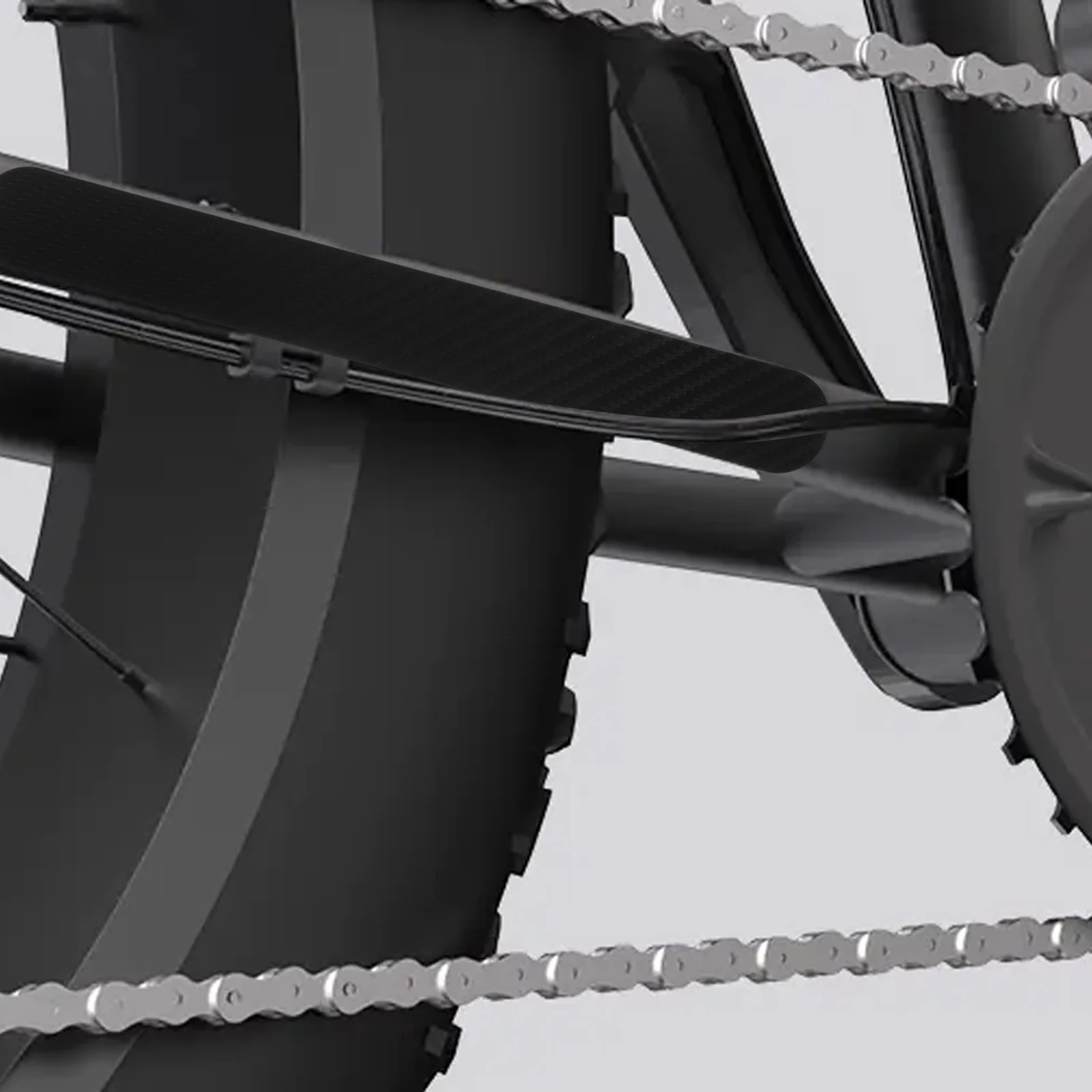 

Bike Chain Guard Stickers Anti-Scratch Protective Decals Cycling Frame Protectors Black Film Easy to Use Durable