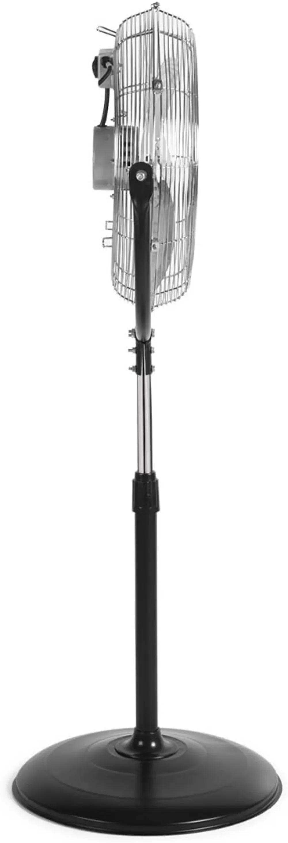 Orbegozo PWS 1950 - Ventilador de pie Industrial، 3 velocidades، aspas metalicas، asa de transport، 155 W، negra y plateado