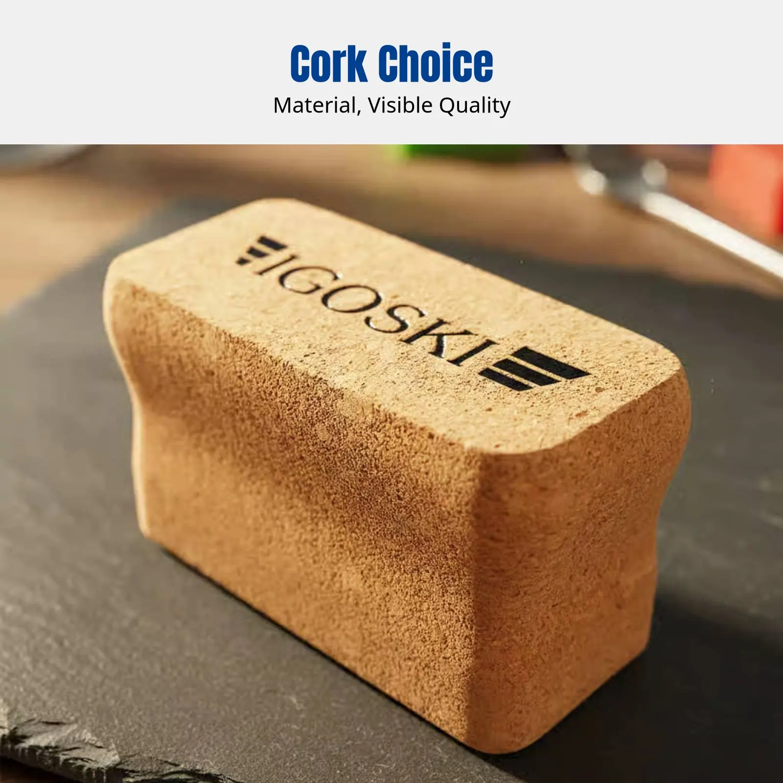 

Snowboard Waxing Tool, Polishing Cork Block, Dual-Use Wax Polish Cork, Ergonomic Design, Ski Maintenance