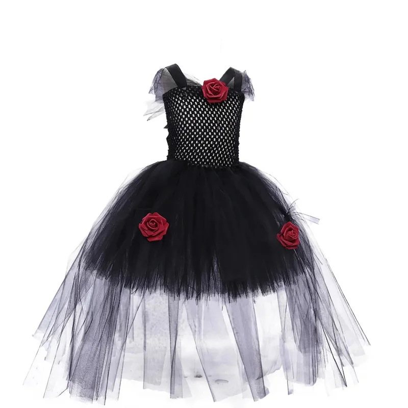 QQ38 할로윈 무서운 마녀 뱀파이어 의상 어린이 소녀 여왕 카니발 파티 코스프레 화려한 드레스 좀비 유령 신부 여성용