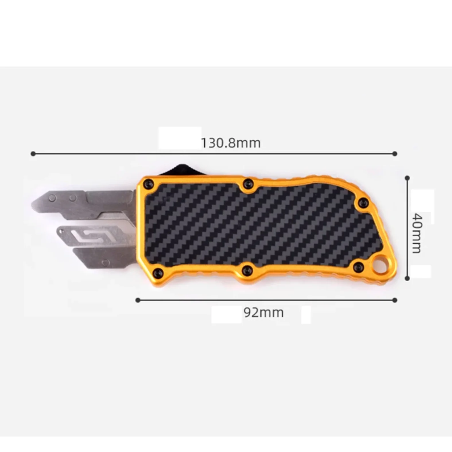 Imagem -03 - Blade Utility Knife com Lâmina Substituível Alça de Alumínio Multitool Security Hand Tool Outdoor Edc Gift Five Blade Aeronáutico Sk5