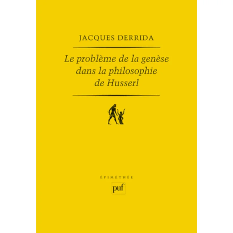 مشكلة التكوين في فلسفة Husserls جاك ديريدا يكتب جامعة دي فرنسا 9782130580720 كتاب