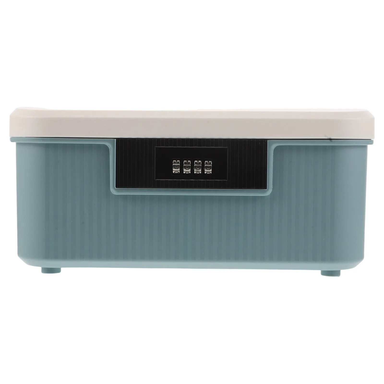 Lockable Combination Storage Box Plastic 9L Heavy-Duty Shockproof Secure Organizer Bin for Files Jewelry Valuables Document