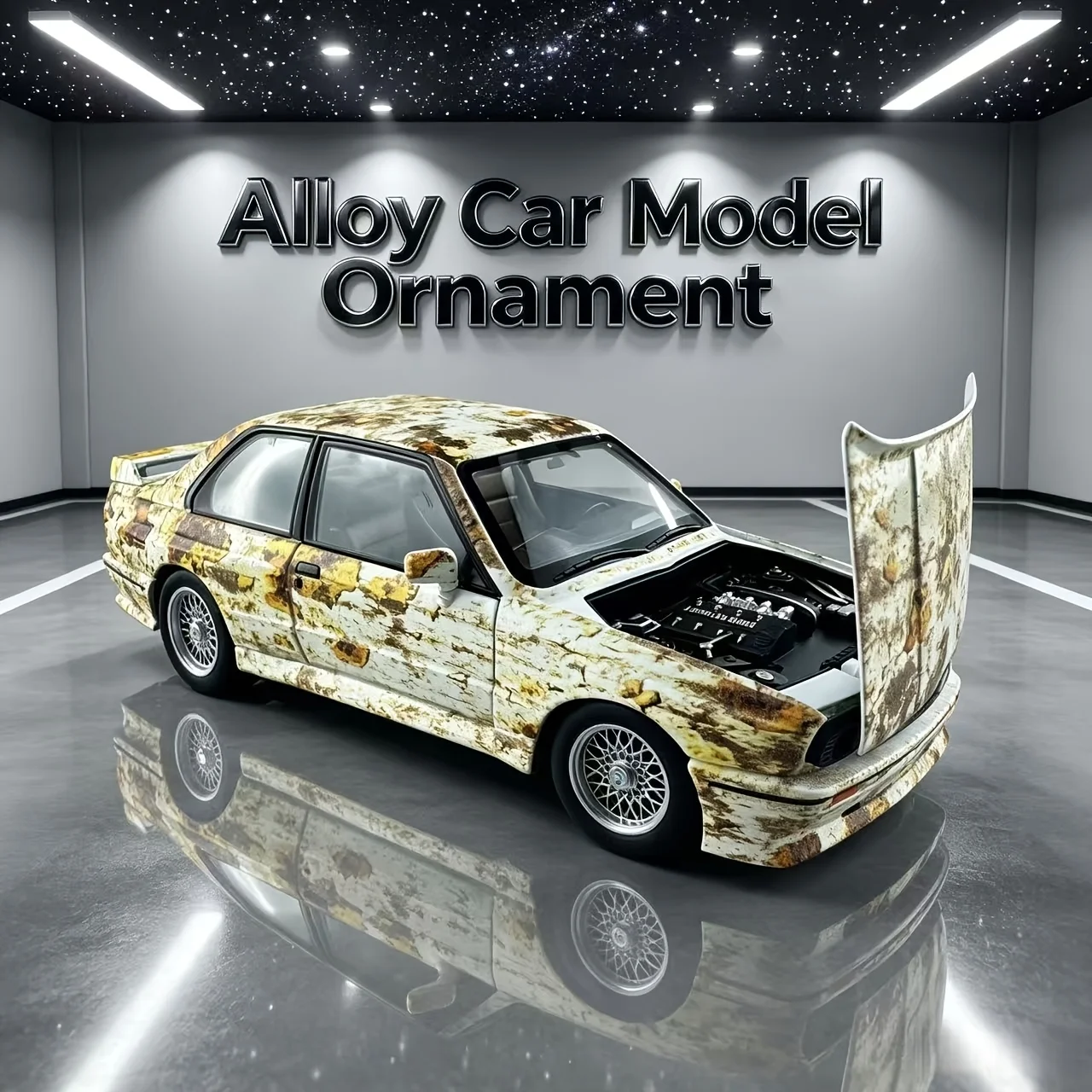 1:24 Scale Alloy Model Racing Car Model with Base, Exquisite Alloy Car Model Toy, Adult Collection and Home Decoration