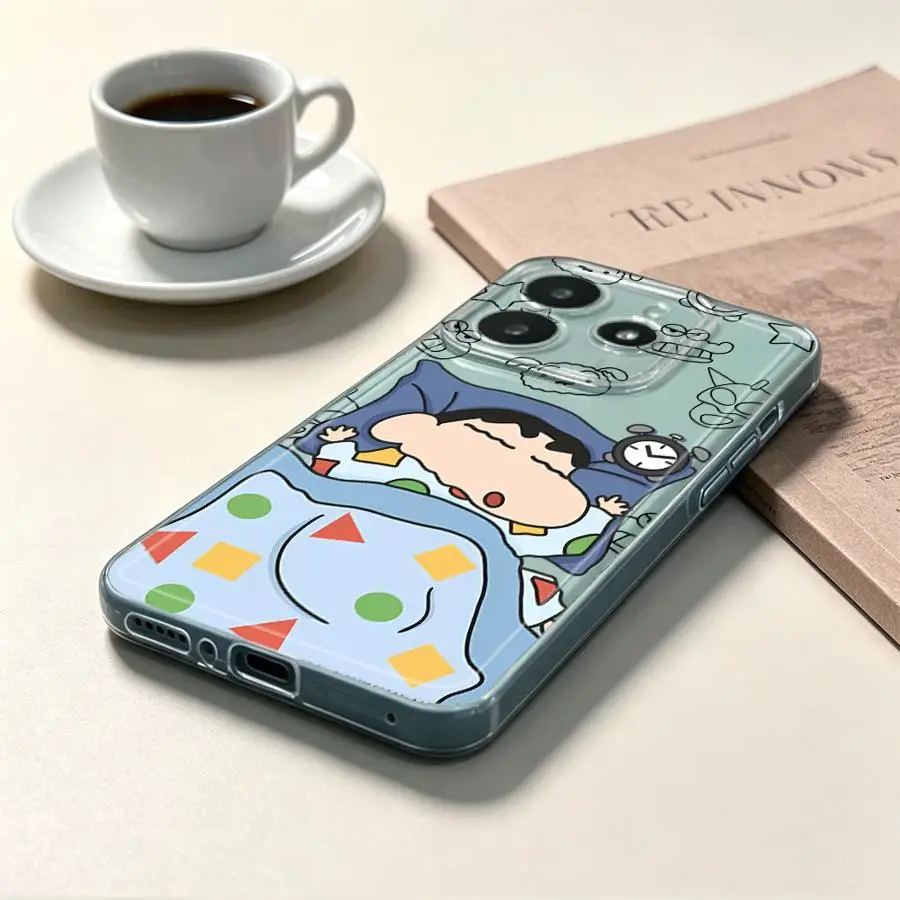 Shin-ChanS Cute Case for Xiaomi Redmi Note 15 A4 12S 10S 9 10 14C 11 Note 13 14 Pro Plus 11S 12 13C Soft Phone Cover view 4