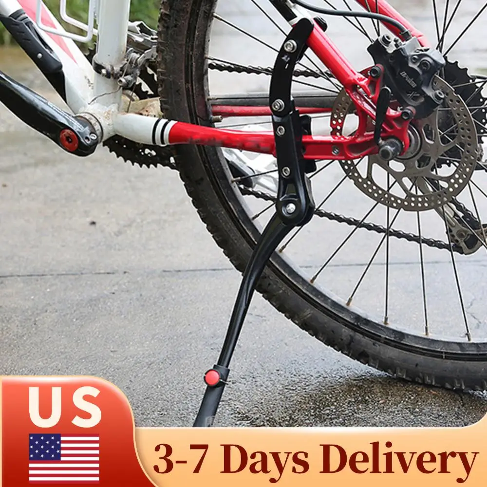 

Parking Support Stand Adjustable Bike Side Rear Bicycle Aluminum Alloy Kickstand Biking Portable Dustproof Cycling Parts