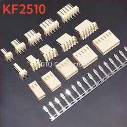 20 Sets KF2510 Connector 2.54mm Pitch 2/3/4/5/6/7/8/9/10/11/12P housing + straight needle /curved needle seat + terminal KF-2510