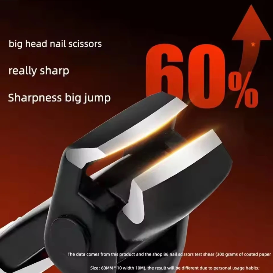 飛散防止爪切り - 厚くて硬い爪用のミニシングルネイルトリマー、爪の飛散/トリミングの困難を解決します