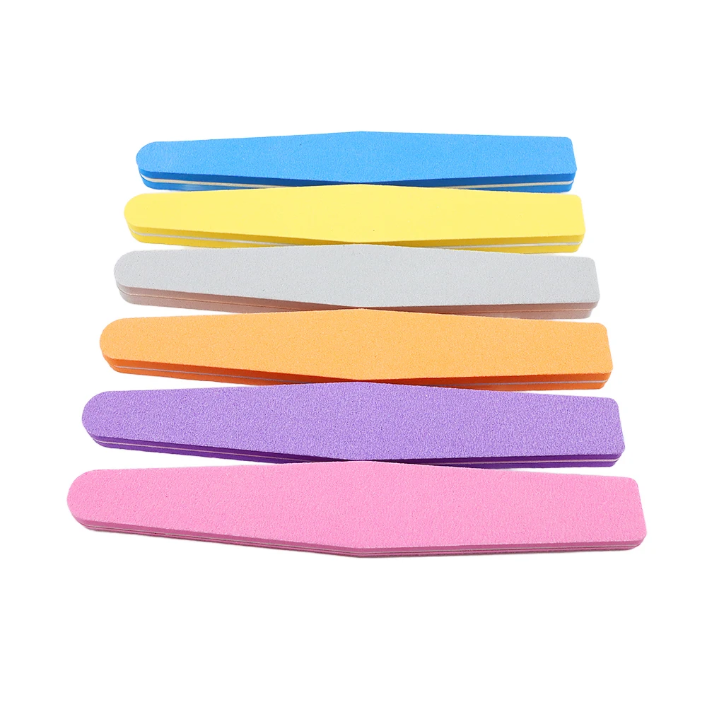 5pcs Professional Sponge Nail for Files Rhombus Style Nail Art Sanding Buffing Manicure Tools Polish Buffer Removal Emery Tools