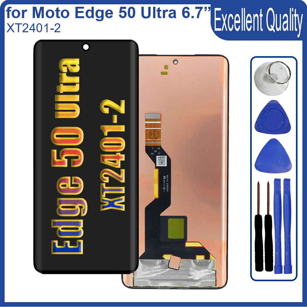 

New for Motorola Edge 50 Ultra LCD Display Touch Screen Digitizer Assembly Replacement for Moto Edge 50 Ultra XT2401-2 Display