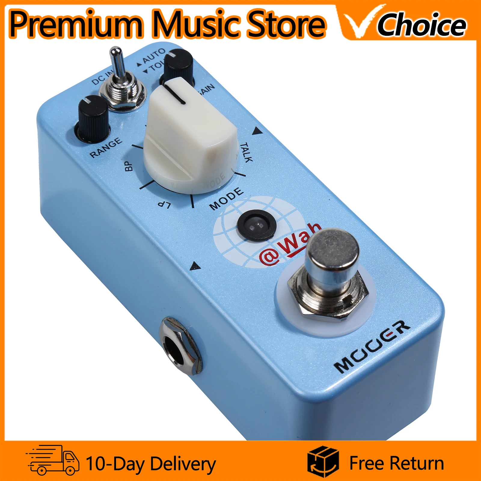 

MOOER Guitar Effect Pedal Wah Digital Auto Wah 5 Modes LP BP HP SP TALK True Bypass Full Metal Shell Guitar Parts Accessories