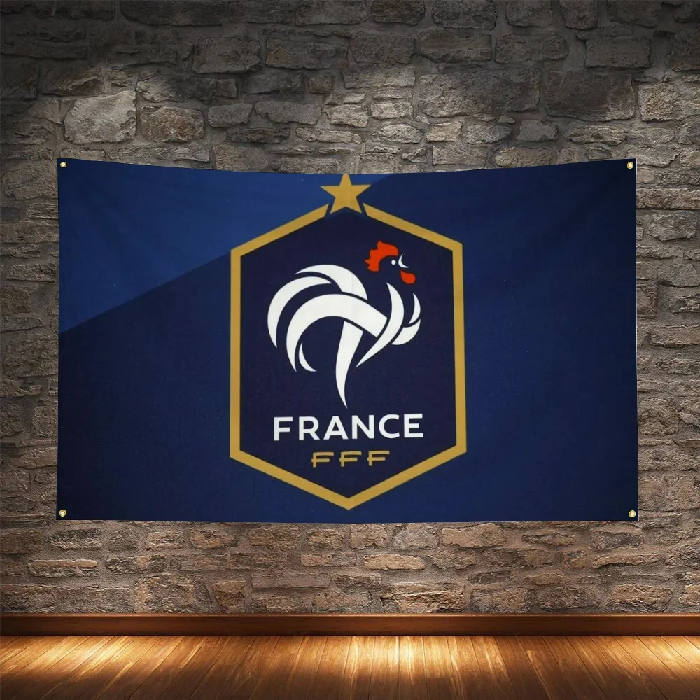 Car Flag to Hang F-France National Mens Football Team Home Decoration World Flags and Banners Outdoor Decorations Garden Funny